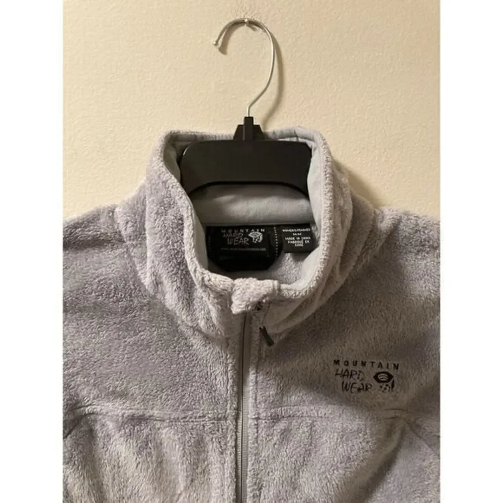 Mountain Hardwear Women's Sz M‎ Fleece Vest Full Zip Soft Pile Gray - Picture 2 of 11
